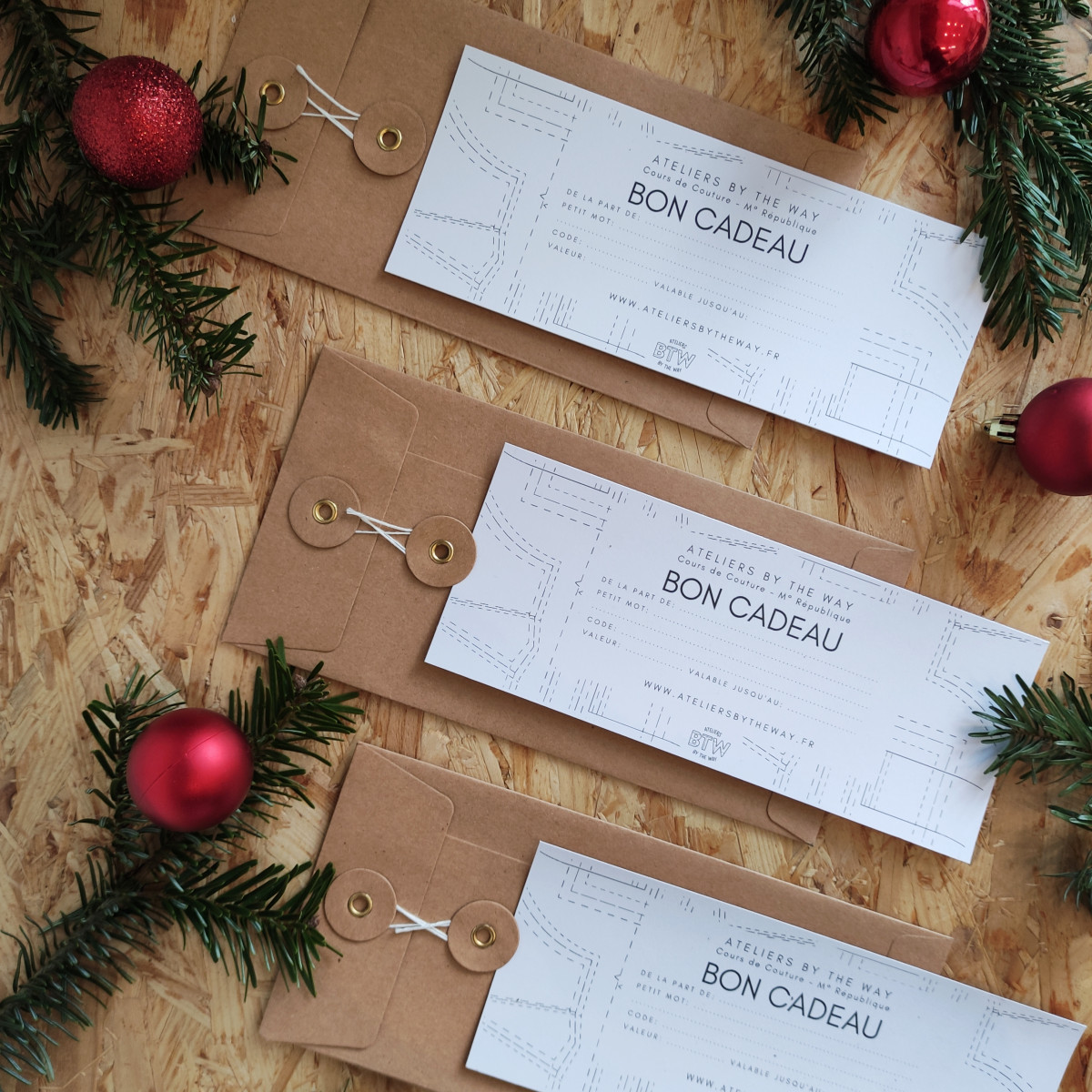 Tuto : des enveloppes cadeaux pour Noël 