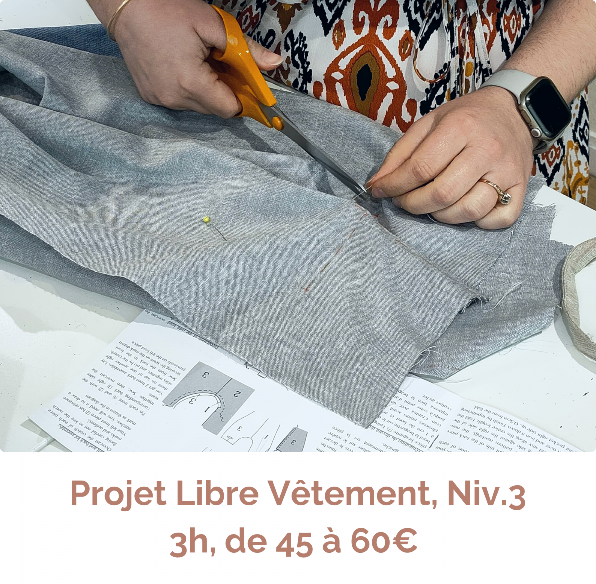 leçon de couture projet libre avancé
